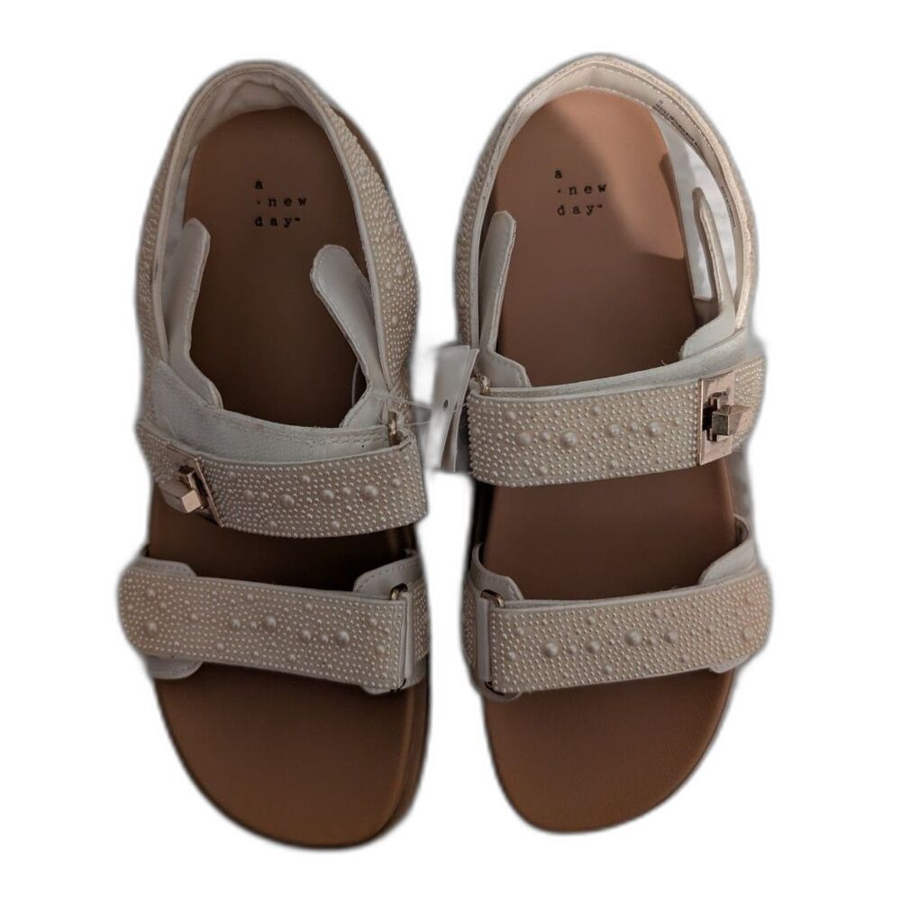 Women's Jonie Sandals -A New Day- Ivory Size 11